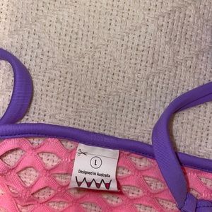 Wicked Weasel mega mesh purple/pink bikini NWT